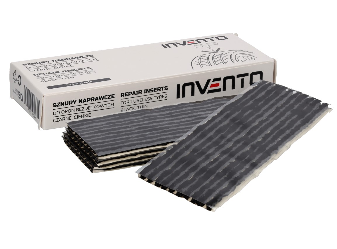 Sznury butylowe do opon motocyklowych czarne cienkie 4 mm 50 szt