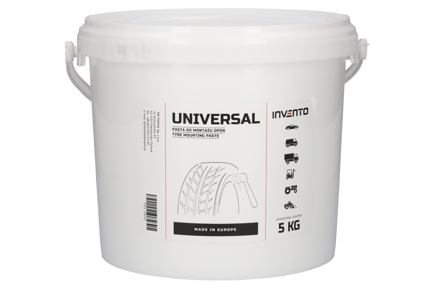 Pasta montażowa do opon uniwersalna Invento Universal 5kg