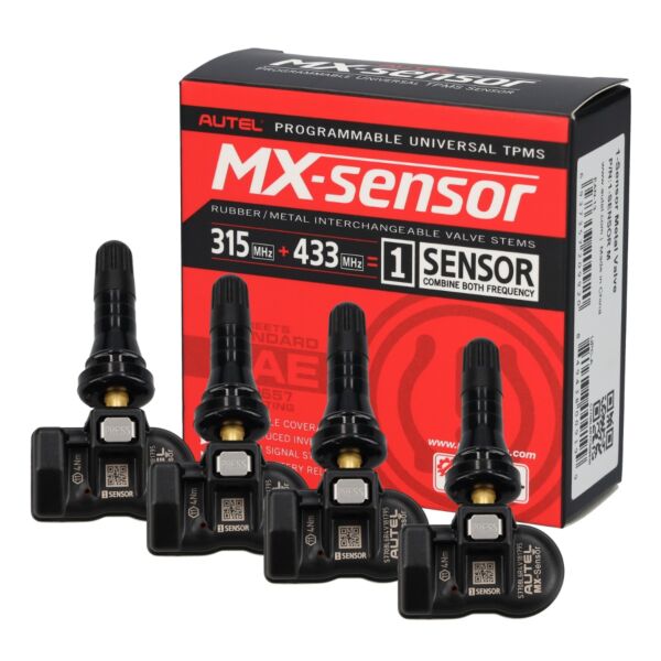 Autel Europa USA 433 / 315  MHz 1-Sensor czujnik TPMS gumowy 4 sztuki