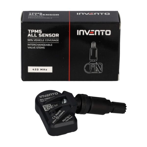 INVENTO 433/315 Europa USA MHz ALL-Sensor czujnik TPMS aluminiowy czarny ATEQ