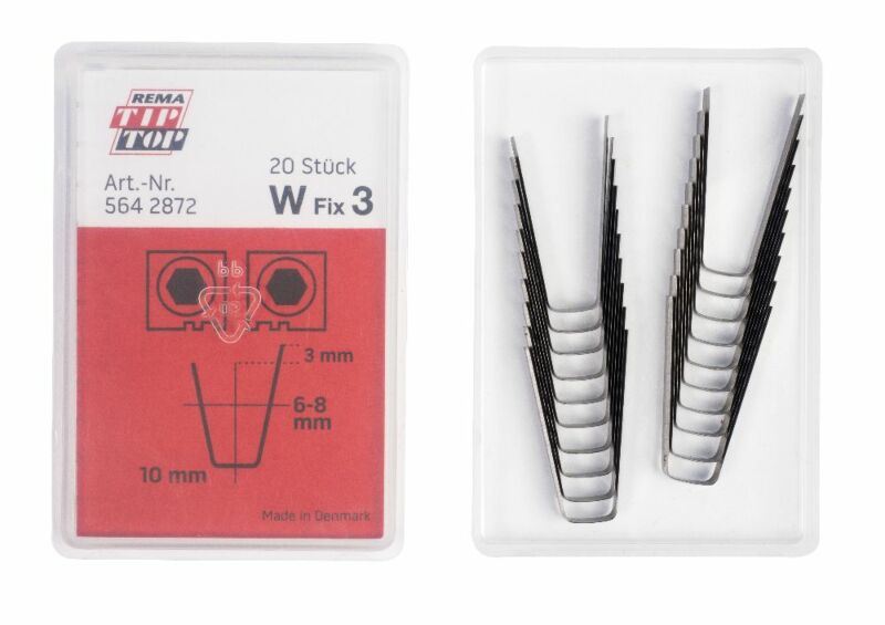 Nożyki W Fix 3, 6-8 mm, do wyrzynarki/nacinarki Rubber Cut,, 20 szt
