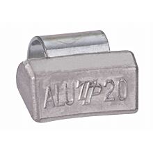 Ciężarek ołowiany ALU 20g, nabijany na obręcz aluminiową - niepowlekany