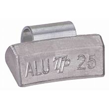 Ciężarek ołowiany ALU 25g, nabijany na obręcz aluminiową - niepowlekany