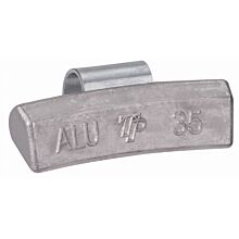 Ciężarek ołowiany ALU 35g, nabijany na obręcz aluminiową - niepowlekany