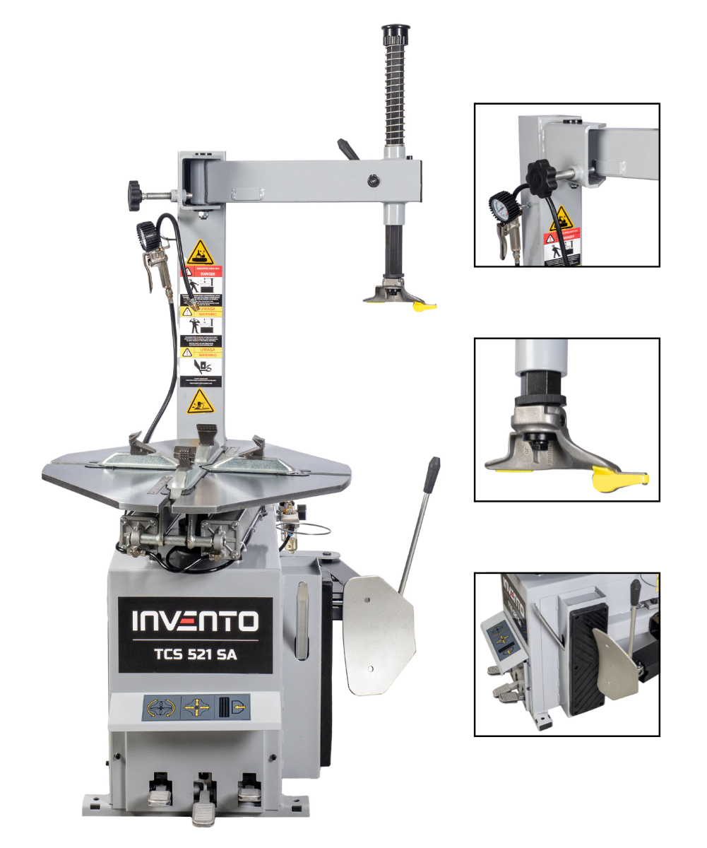 INVENTO TCS 521 SA – montażownica osobowa z obrotowym ramieniem