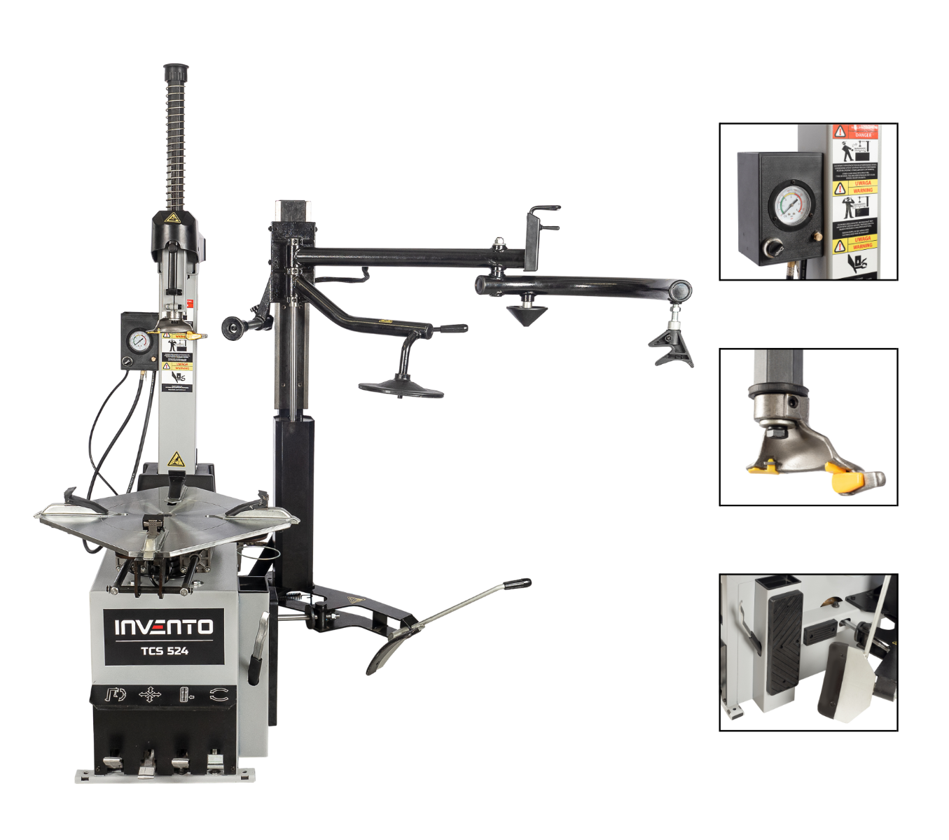 INVENTO TCS 524 2V HA – Montażownica osobowa 24″ + ramię pomocnicze