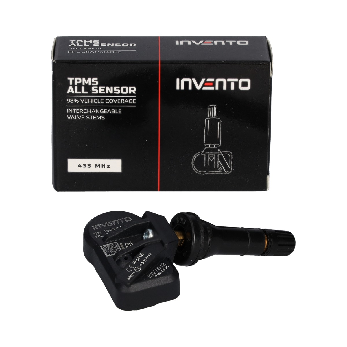 INVENTO 433/315 Europa USA MHz ALL-Sensor czujnik TPMS gumowy ATEQ